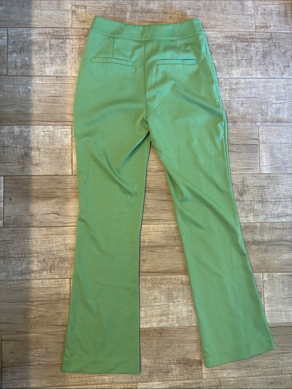 ICHI Classic High-Rise Green Women's Dress Pants - Picture 2 of 3